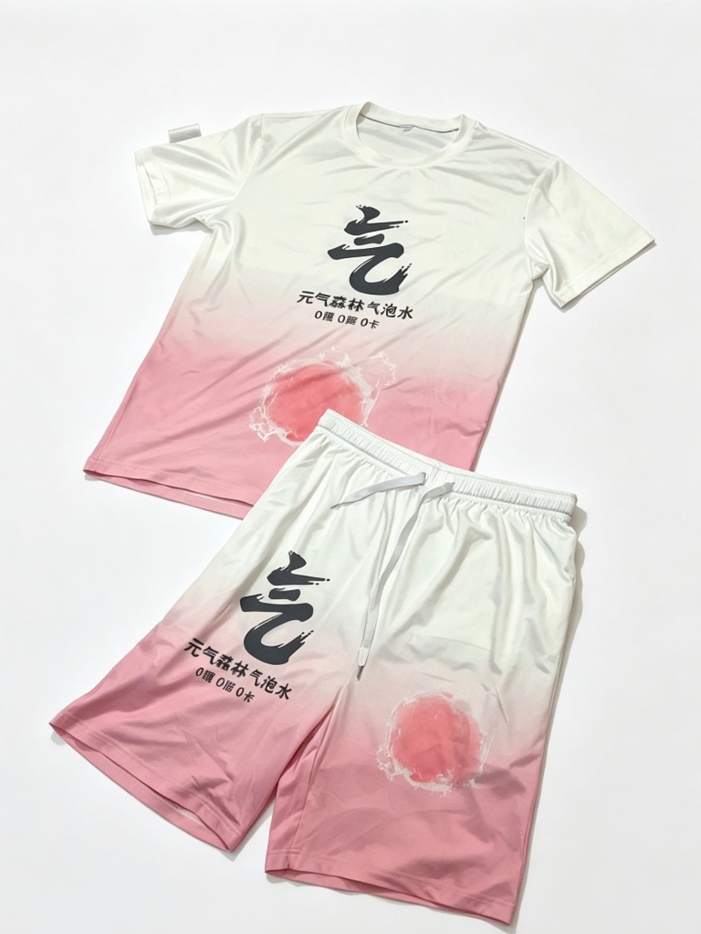 Genki Forest Sparkling Water Print 2 Piece Set | Mixed Size Top s Shorts M
